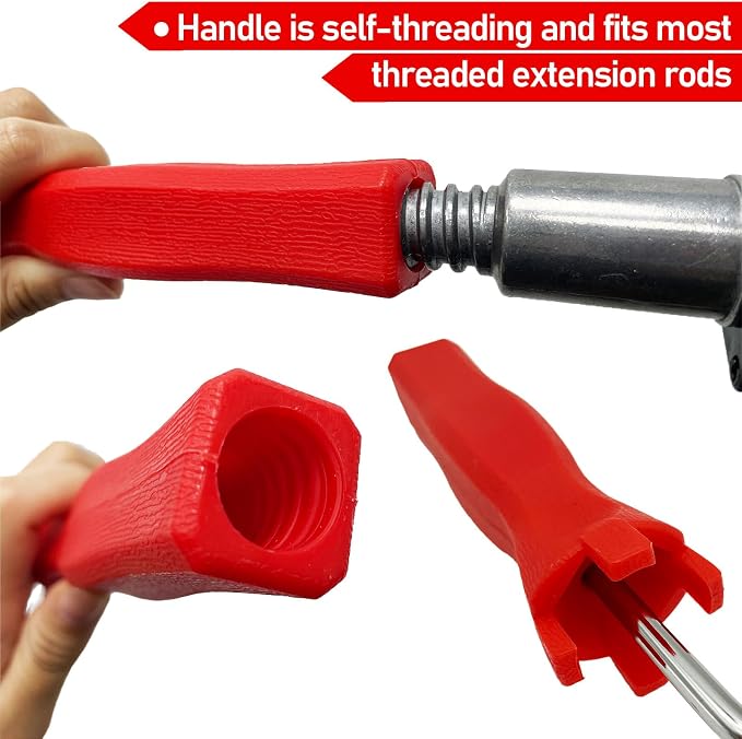 9 Inch Screed Spiked Roller, Thread in Handle | Latex Floor Self Leveling - Image 3