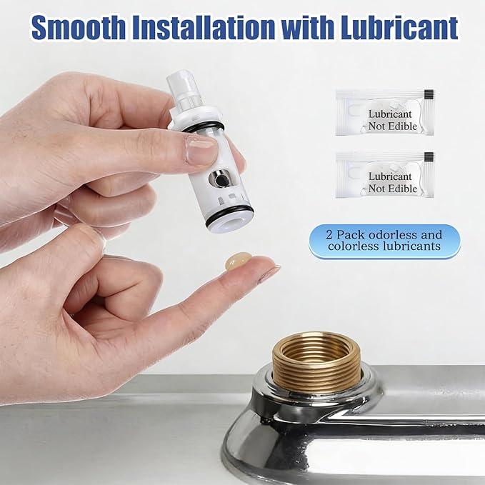 Enhon 2 Faucet Cartridges, Removal Tool, Compatible - Image 5
