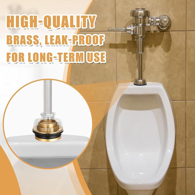 Zonon 1 Pcs 1-1/2 Inch 100% Brass Closet Spud Urinal Spud Flush Valve Parts - Image 6