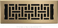 Decor Grates AJH412-A Oriental Floor Register, 4x12 Inches, Antique Brass Finish by DecorGrates