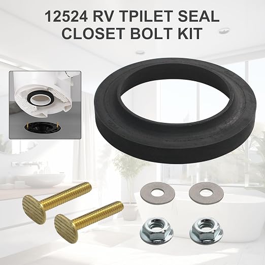 12524 RV Toilet Seal Closet Bolt Kit - Image 3