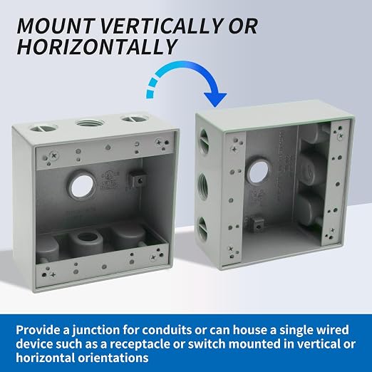 2-Gang Weatherproof Outlet Box - Image 6