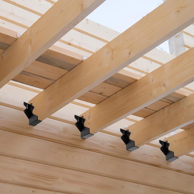 20Pcs Black 2x4 Joist Hangers for Wood, 18 Gauge Metal Face Mount Joist Hanger - Image 7