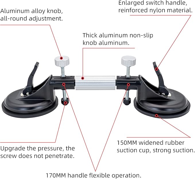 2PCS Granite Seam Setter, 6 Inch Countertop Seam Leveling Tool | Adjustable - Image 3