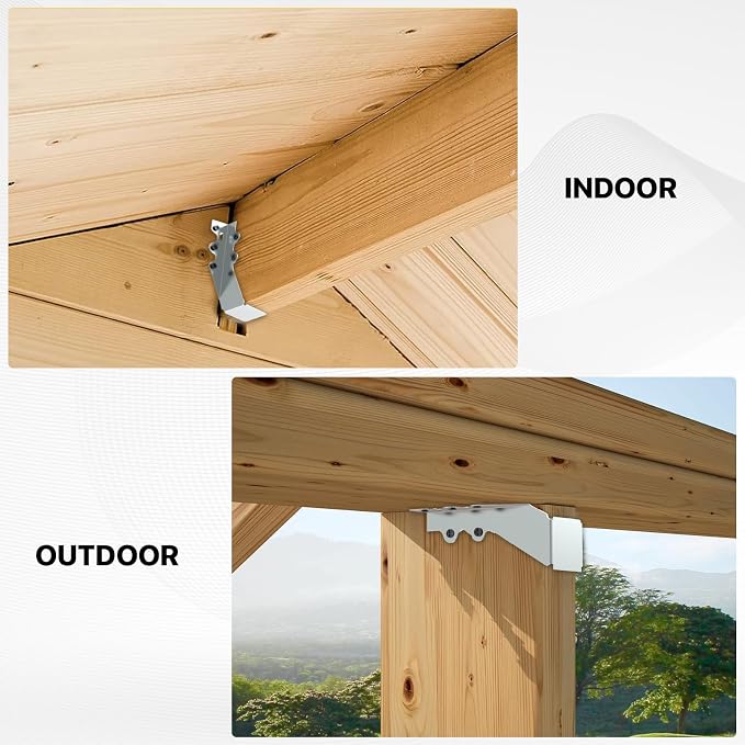 50 pcs 2x6 Joist Hanger, LU26 18 Gauge Double Shear Face Mount Joist Hanger - Image 3