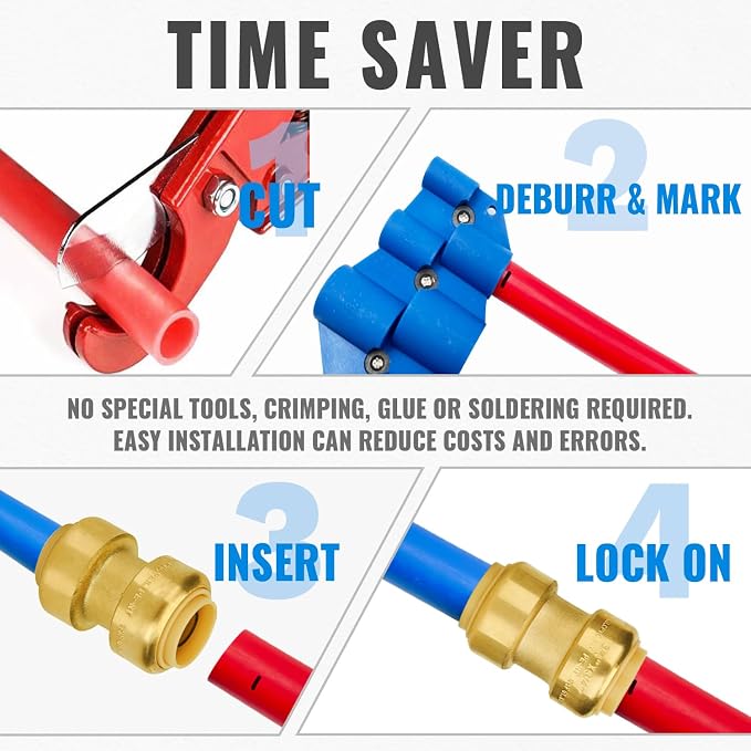 3/4 Inch Coupling, Push Pex Fittings 3/4 Inch, - Image 5