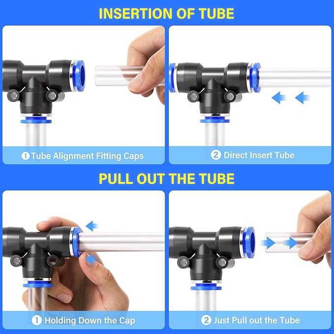 TAILONZ PNEUMATIC 16mm od Push to Connect Fittings Pneumatic Fittings Kit 5 - Image 6