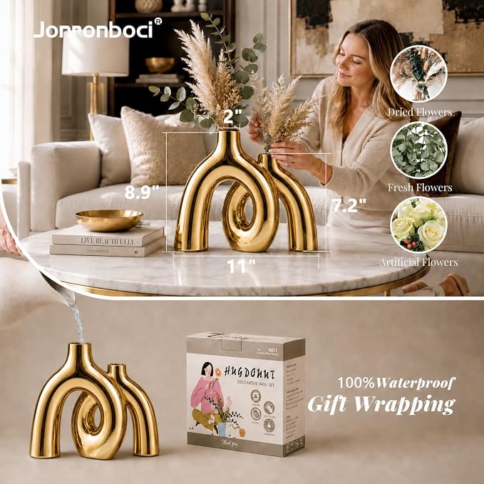 Hug Donut Decorative Vase Set - Image 4