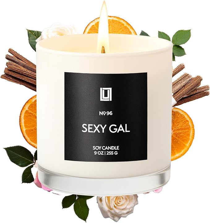 Lulu Candles | Sexy Gal | Luxury Scented Soy Jar Candle | Hand Poured in The by LULUCANDLES