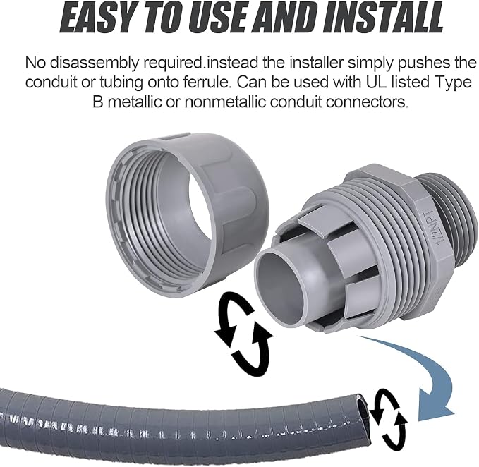 Liquid Tight Connector 1/2 in - Image 6