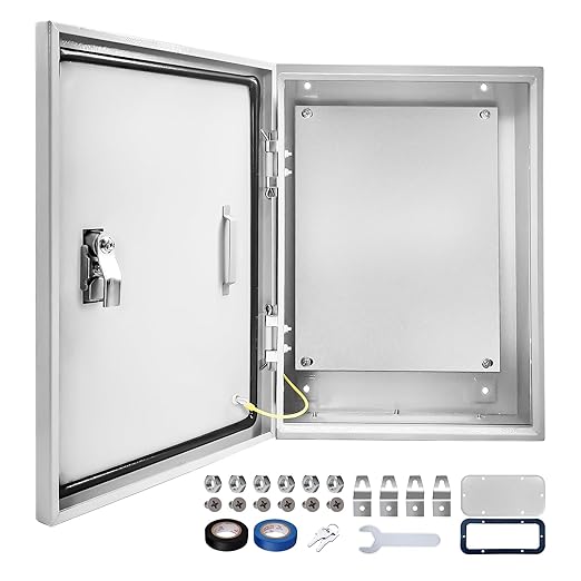 Electrical Junction Box 20x12x10, NEMA 4X IP66 Steel Enclosure Box | 1.5mm steel by CXCESNS