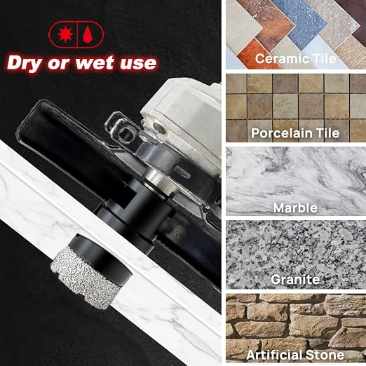 DT-DIATOOL Diamond Tile Hole Saw 8pcs/Set 19/25/35/51/76mm - Image 4