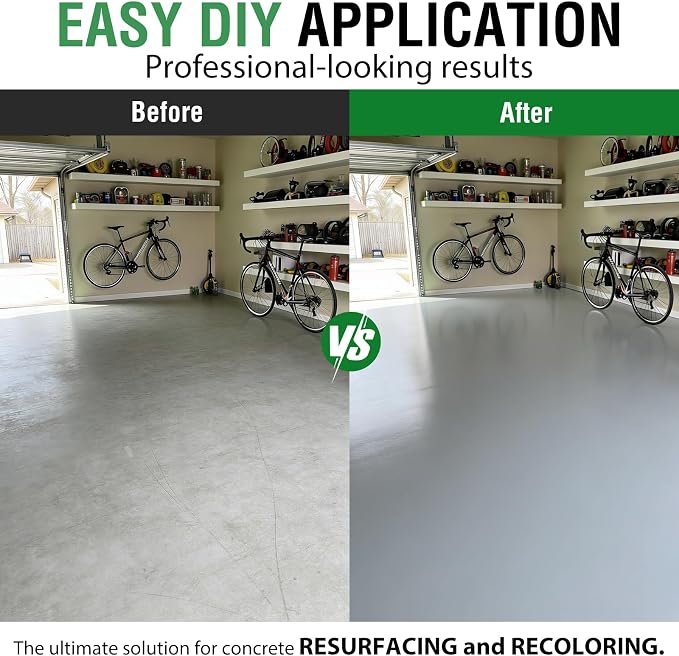 Professional Floor Coating -silver-gray acrylic concrete coating, suitable - Image 3