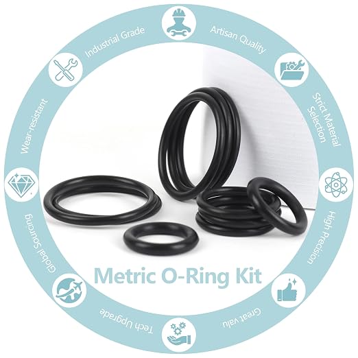 1020 Pcs O Ring Kit, 20 Sizes Rubber O-Rings & Rings Assortment w/Case & Labels - Image 2