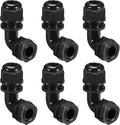 M16 Cable Gland, 90 Degree Adjustable 6-10mm Strain Relief, Cord Connectors by LeMotech