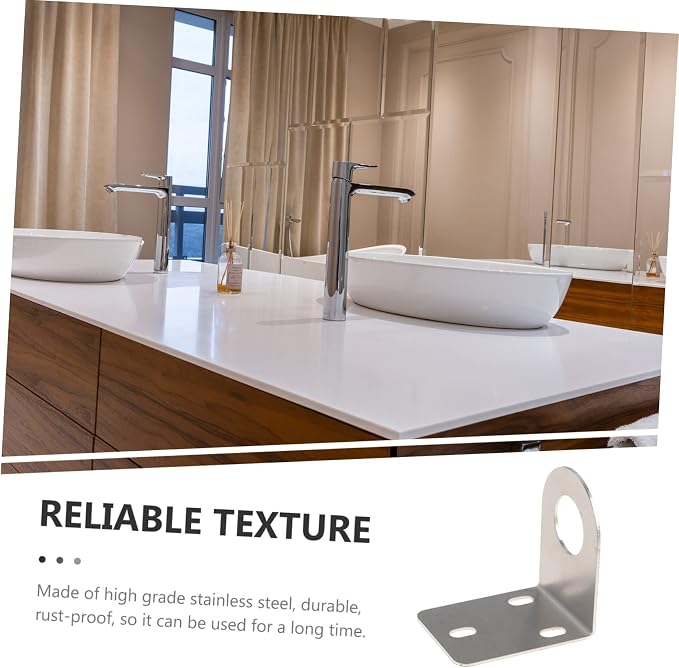 OSALADI 2 Sets Faucet Bracket Glacier Bay Replacement Parts Metal Brackets Wall - Image 4