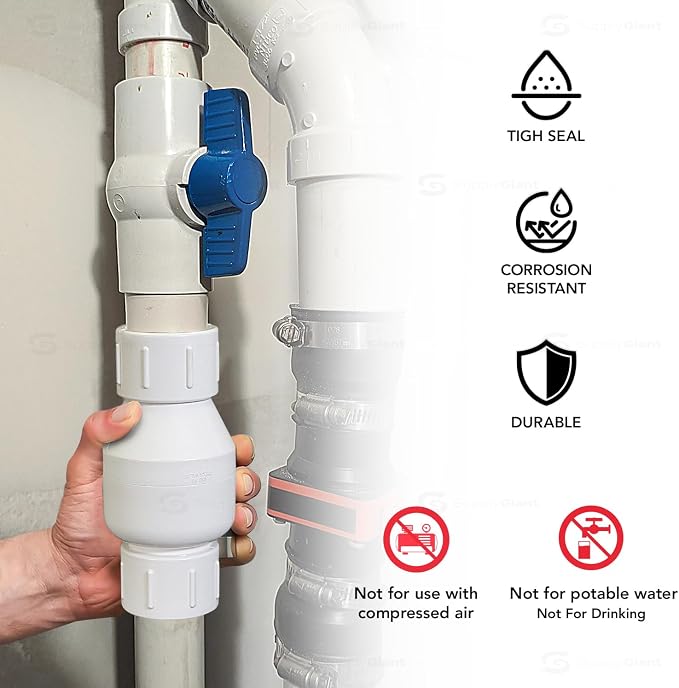 Midline Valve 4I2U112 PVC Inline Check Valve - Image 5