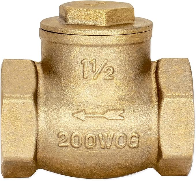 Eastman Brass Swing Check Valve, 1-1/2 Inch IPS, Brass Plumbing Fitting - Image 2
