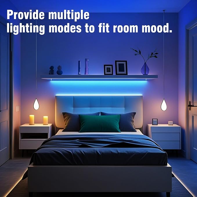 VOLIVO 400FT LED Strip Lights for Bedroom RGB Color Changing | 24-Key IR Remote - Image 7