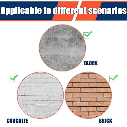 Tandefio 20 Pack 5/8 x 6 Concrete Anchors and Screw Kits Galvanized | Large - Image 5