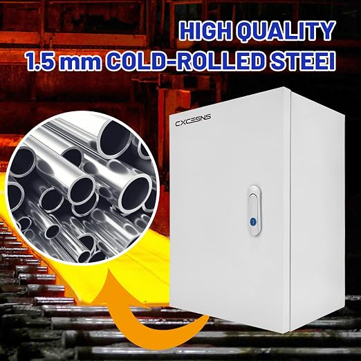Electrical Junction Box 16x12x8, NEMA 4X IP66 Steel Enclosure Box | 1.5mm steel - Image 7