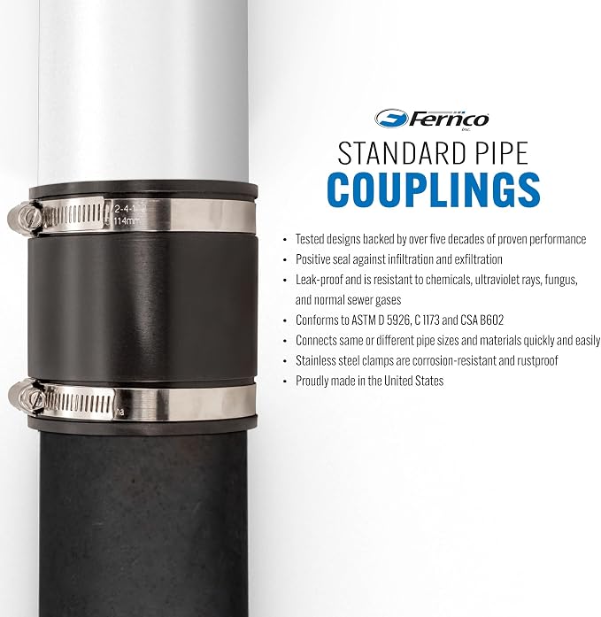 Fernco 3/4 In. DWV PVC Coupling - Image 6