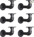 Industrial L Pipe Shelf Brackets by YCCO
