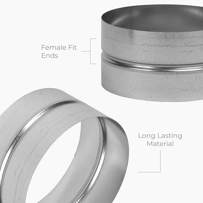6 Inch Galvanized Metal Duct Connector - Image 4