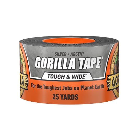 GORILLA Tough & Wide Heavy Duty Duct Tape, 2.88" x 25 yd, Indoor & Outdoor Use by Gorilla