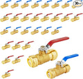 3/4" Ball Valves, 30 Pack Push Fit Shut Off Valves by Unknown