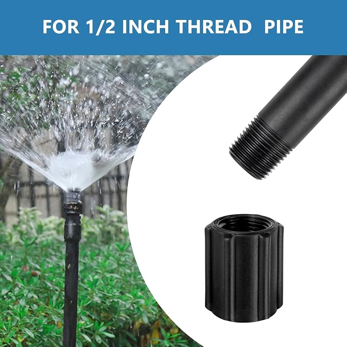 6 Pcs 1/2 Inch Double Male Threaded Head Pipe Riser | 12 Inches Multifunctional - Image 3