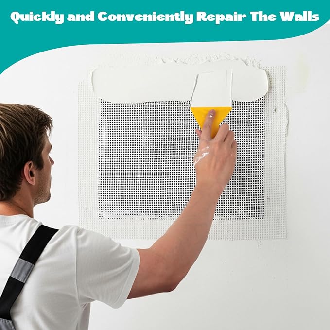 5Pcs Drywall Repair Kit Large Hole, 12 x 12in Self-Adhesive Drywall Patch | - Image 6