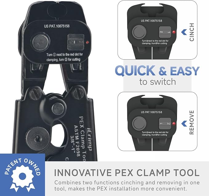 iCrimp PEX Crimping Tool Kit, Cinch & Removal Tool - Image 4