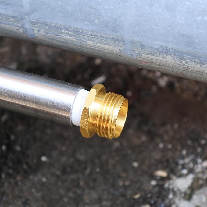 Garden Hose Connector Adapter, 3/4" GHT male and 1/2" NPT male Connectors - Image 4