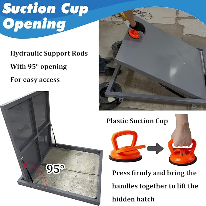 Heavy Duty Stainless Steel Floor Access Hatch - Image 4