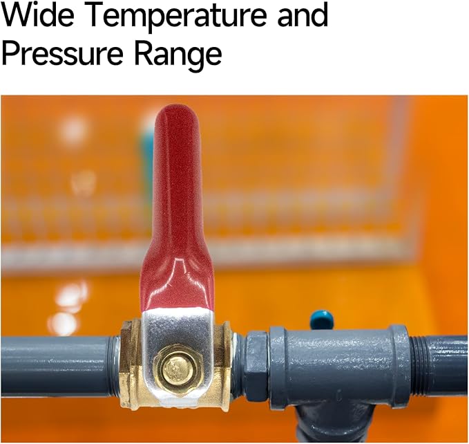 4-Pack 1/2 Inch Brass Ball Valve, 12mm Hose Barb - Image 6