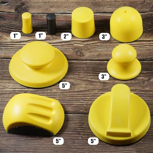 SPEEDWOX 3 Pack 2" Hand Sanding Blocks Hook and Loop Sanding Pad Hook Backing - Image 7