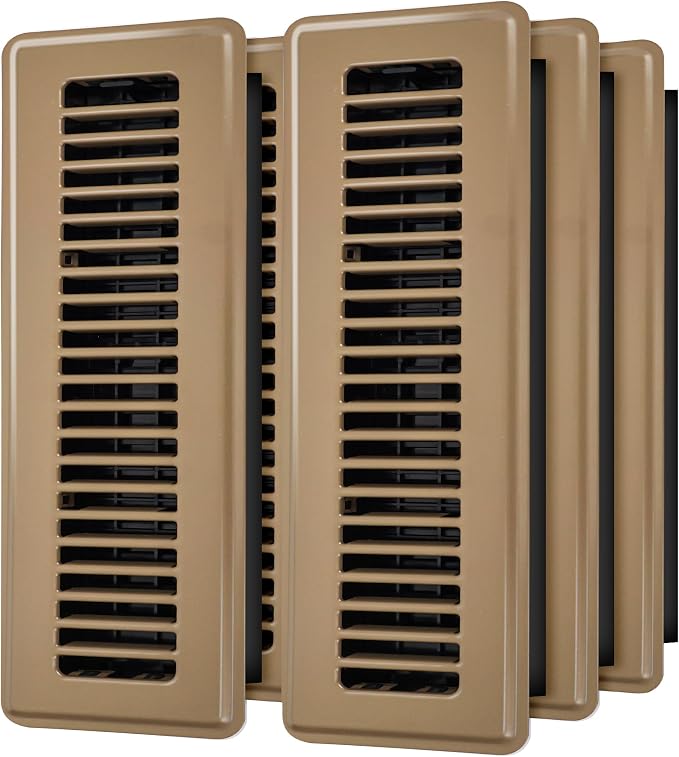 Floor Register 2x12, 6 Pack Brown Floor Vent Covers - Image 8