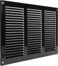 12 x 8 Inch Black Galvanized Steel Return Air Register Vent Cover, AC Vent Cover by ECOPROVENT