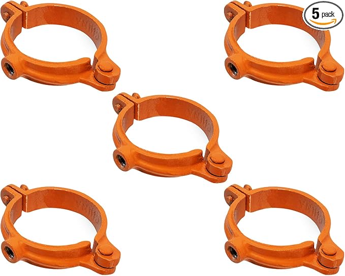 HIGHCRAFT HINGC-02-5 Industrial Decor Hinged Split Ring Pipe Hanger 2 in. Copper by Highcraft