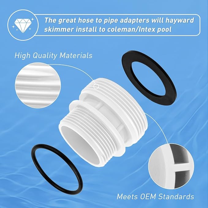 4560 40mm to 1 1/2" Hose Conversion Adapters Kit fit - Image 4
