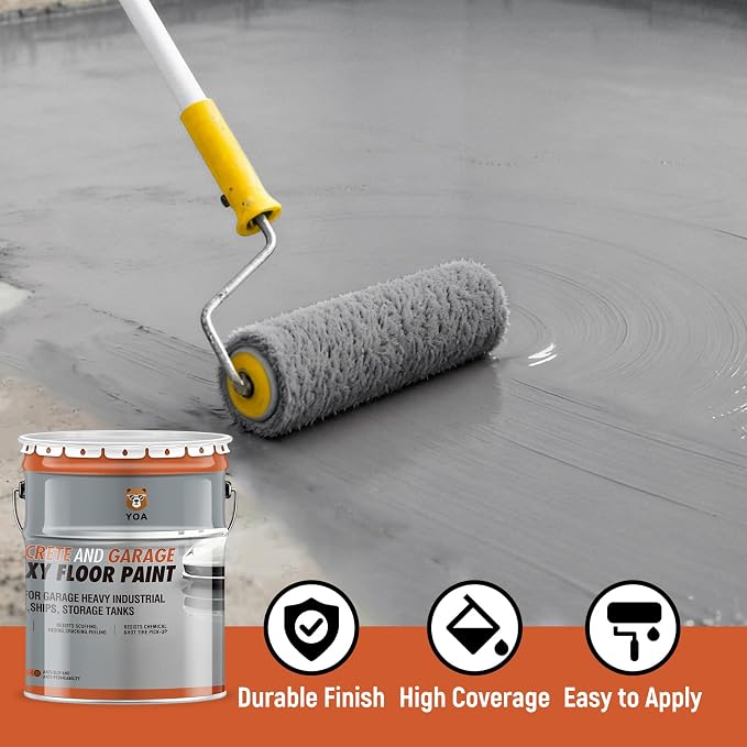 Epoxy Floor Paint Kit, 4 Gallon Red - Image 4