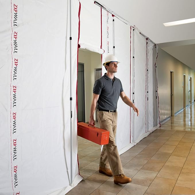 ZIPWALL SLP6 12 foot Spring Loaded Poles - Image 5