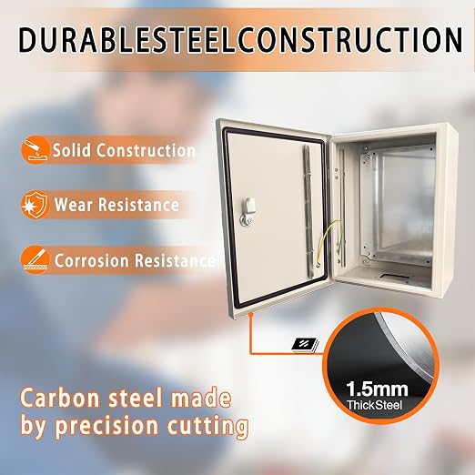 NBCYUNER 24x16x12 Electrical Enclosure Box NEMA 4 Outdoor Enclosure, IP66 - Image 6