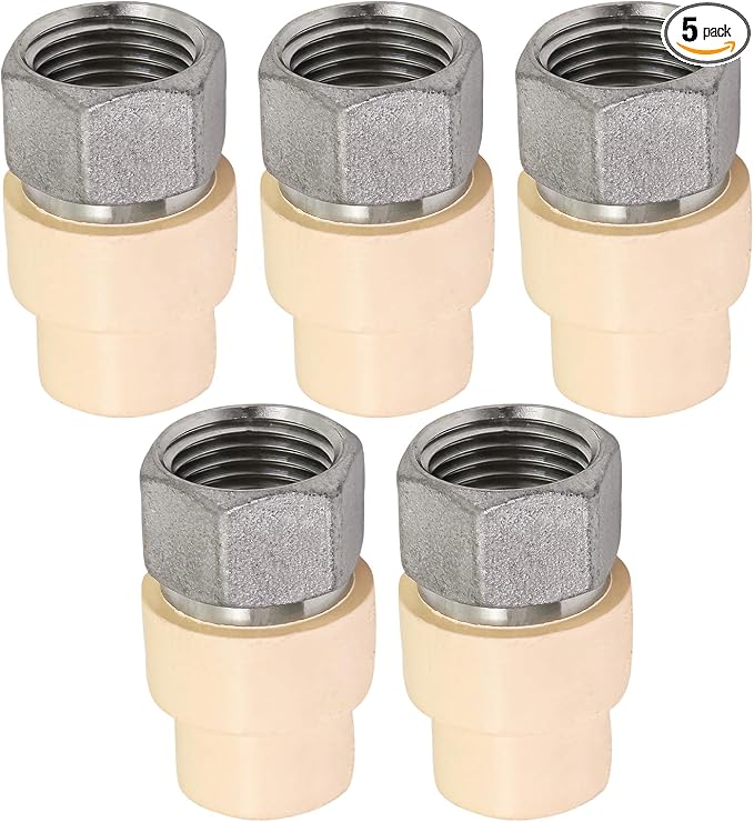 Midline Valve TTDQG200-OM-5 Female x CPVC Adapter Transition Pipe Fitting; by MidlineValve