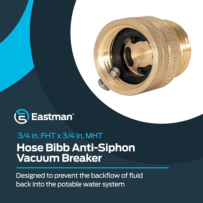 Eastman 3/4 Inch FHT x 3/4 Inch MHT Hose Bibb Anti Siphon Vacuum Breaker - Image 2
