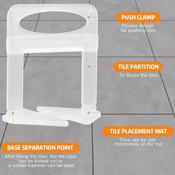 DGSL 4500 Pcs Tile Spacers 1/16 Inch, Tile Leveling System - Image 5