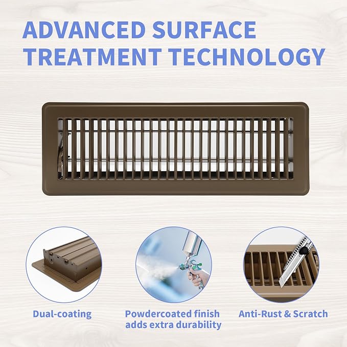 Howeall 4x14 Inch Floor Register - Image 3