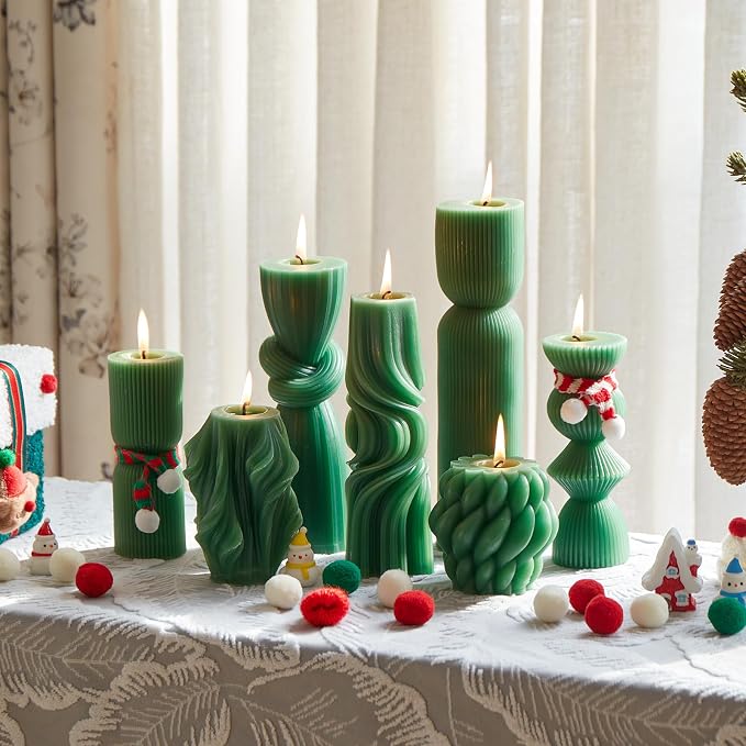7-Pack Pillar Candles - Image 9