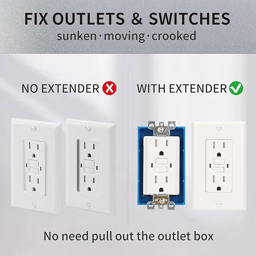 3/4Inch Single Gang Receptacle Outlet Box Extenders - Image 6